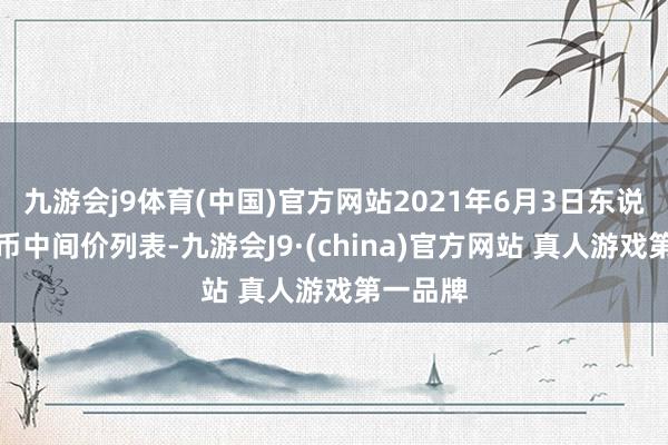 九游会j9体育(中国)官方网站2021年6月3日东说念主民币中间价列表-九游会J9·(china)官方网站 真人游戏第一品牌